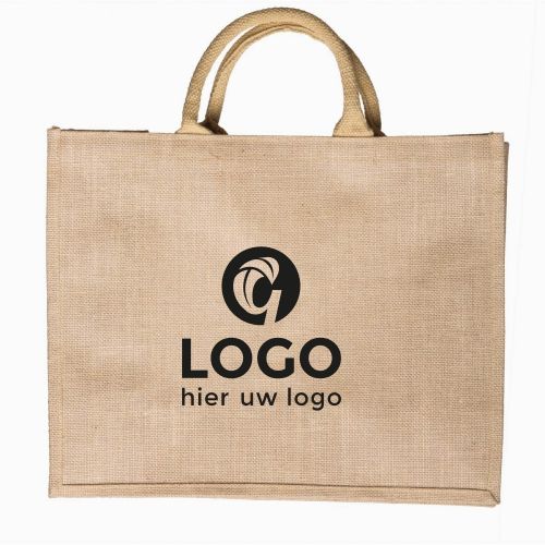 Jute shopper breed - Afbeelding 2